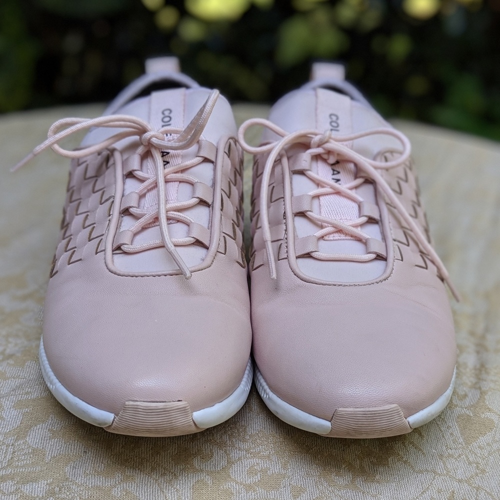 COLE HAAN Pink Leather Sneakers 7US